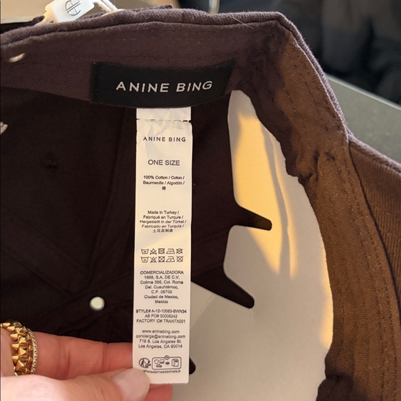 Anine Bing Jeremy baseball cap, deep brown - NWT - Picture 7 of 9